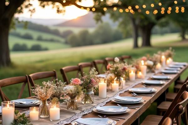 Décor de mariage rustique bricolage: une touche personnelle pour votre journée spéciale
