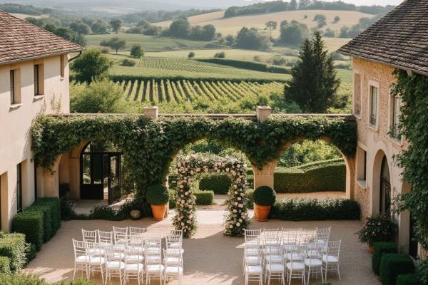 Profitez d'un mariage à destination française dans un bonheur rural près de Cognac à La Cannonerie