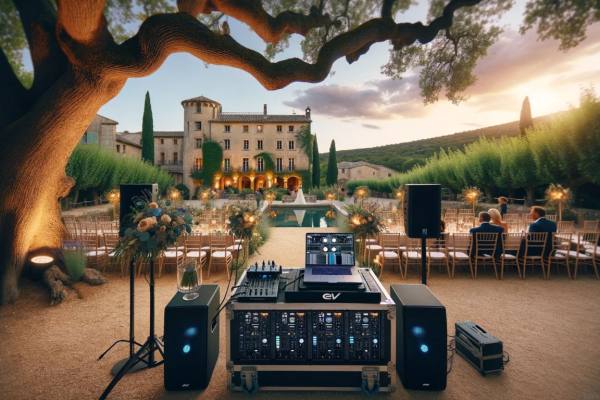 Fête24 Fournit Des Services De Production Événementielle Étendus Pour Un Mariage À Castillon-Du-Gard