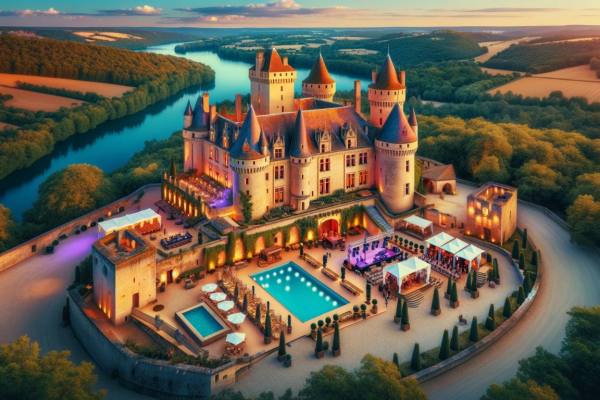 Fête24 Fournit des Services de Production d'Événements de Mariage pour un Mariage de Rêve au Château de Rouffillac en Dordogne