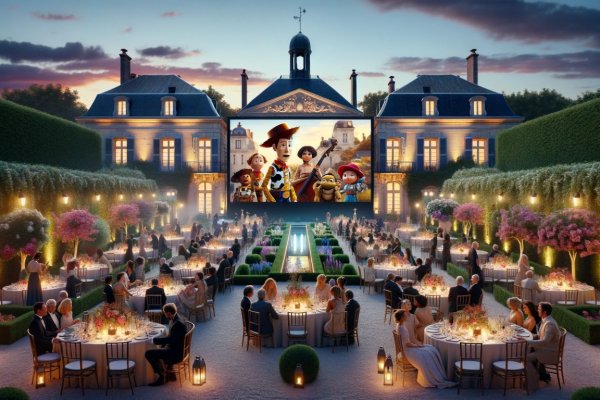 Fête24 Provides Outdoor Video Wall Hire to Private Event in Bordeaux