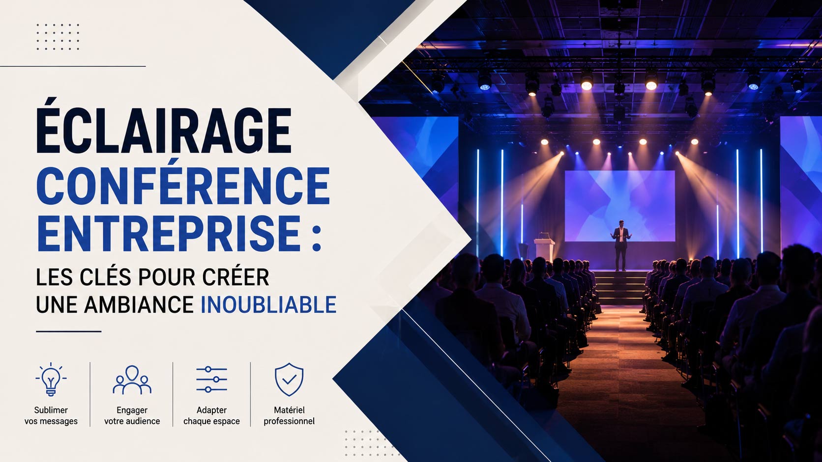 corporate conference lighting for a professional event