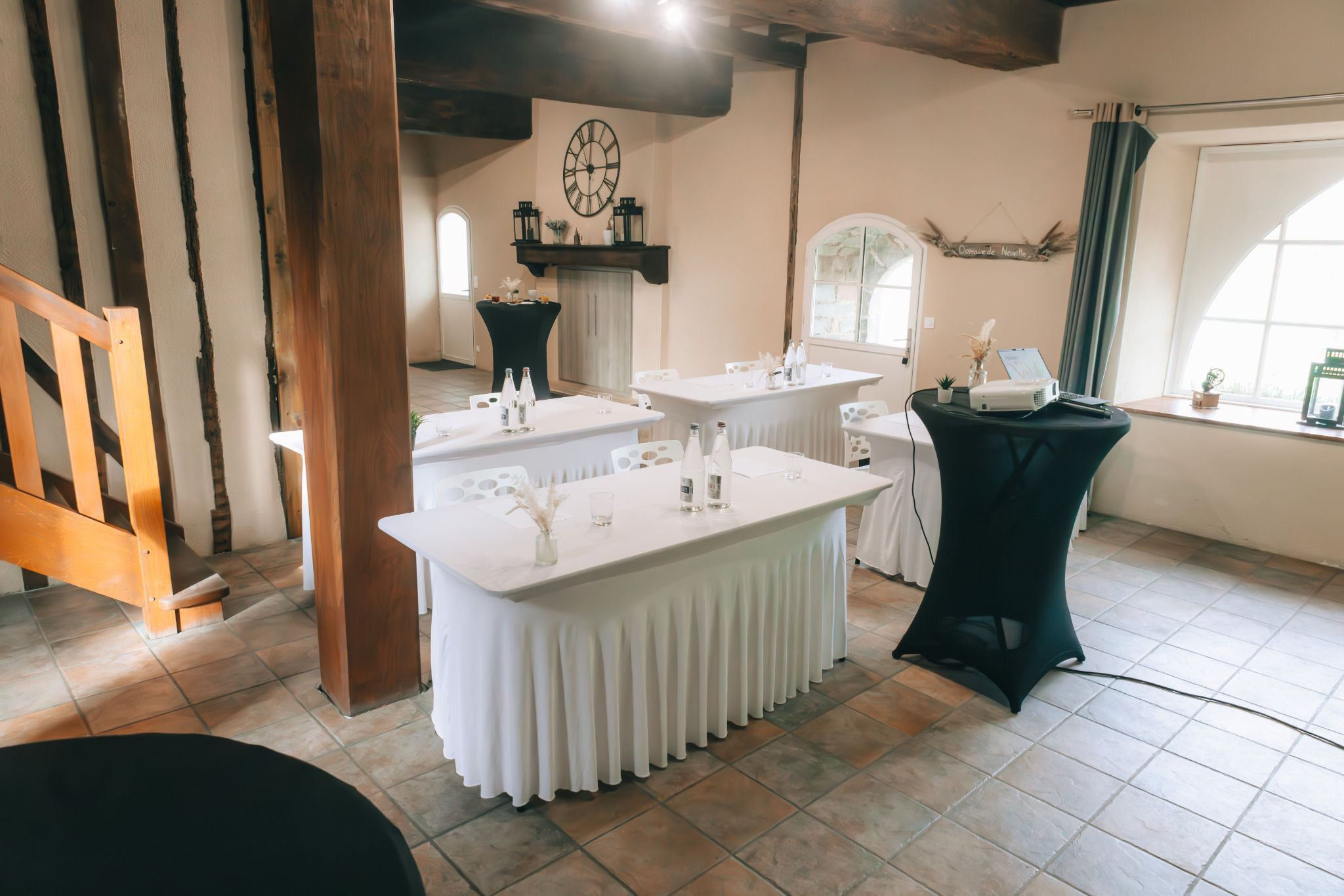 stage dressing for a professional event decor