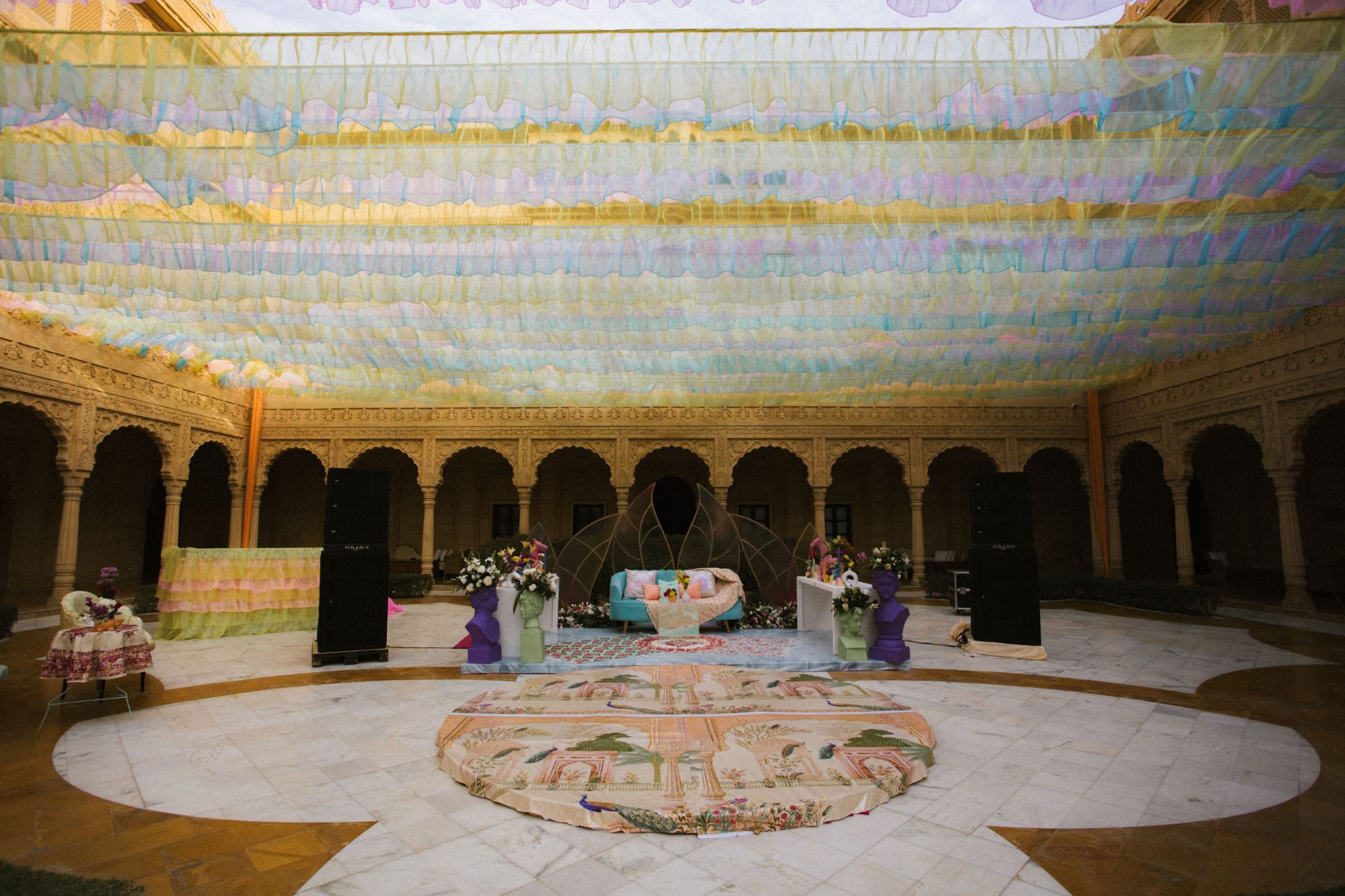 budget for dressed stage rental and event decor