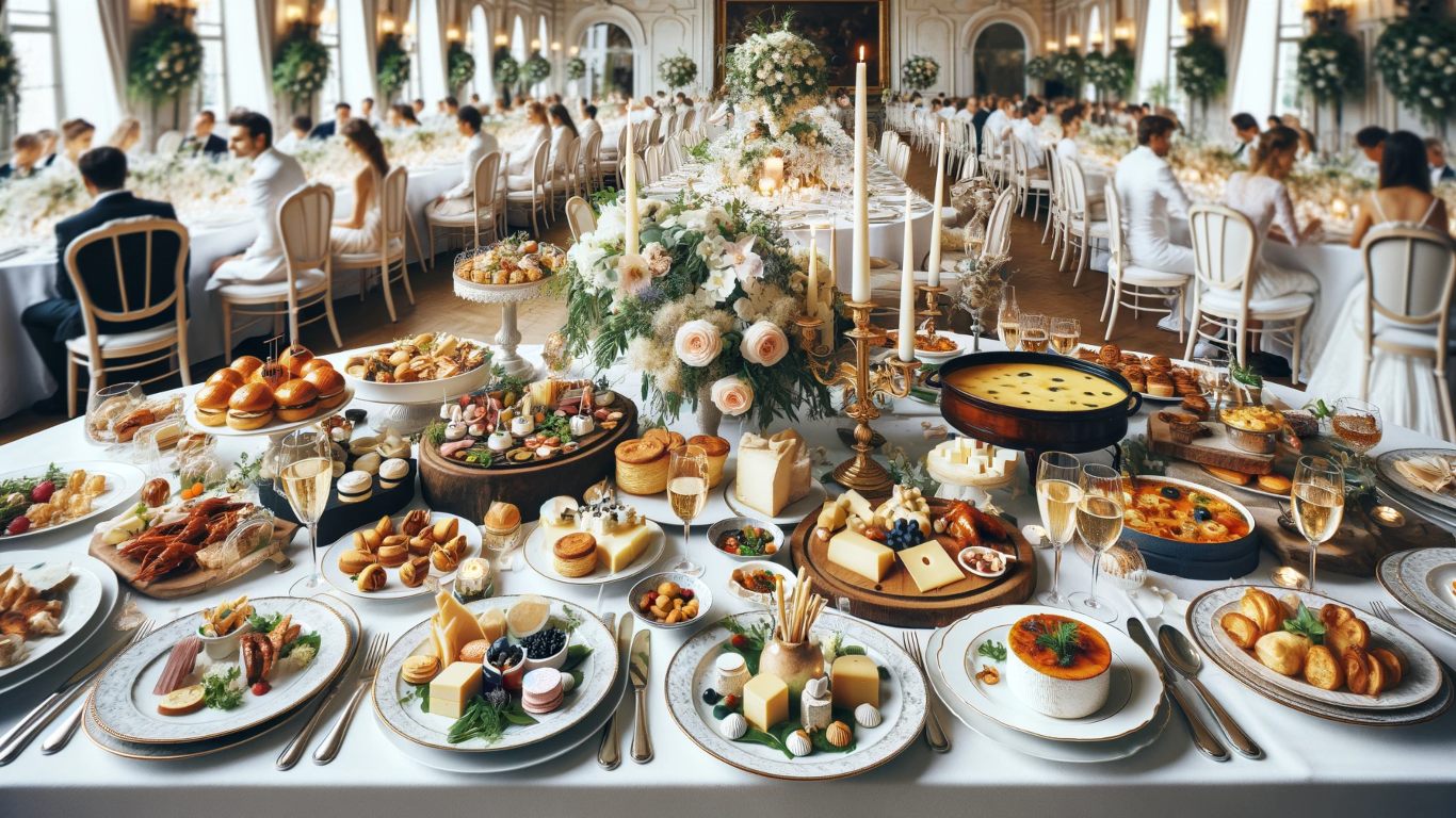 Quels types de repas sont servis lors d'un mariage Français?